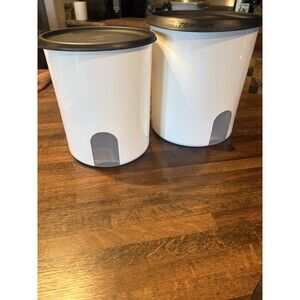 Tupperware One Touch Reminder canister Set of 2
